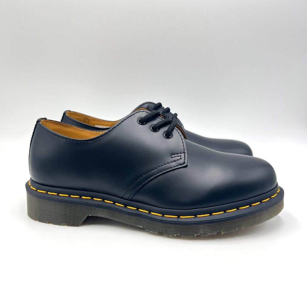 Dr Martens Womens Size 6‎ 1461 Black Smooth Leather Lace Up Oxfords Shoes